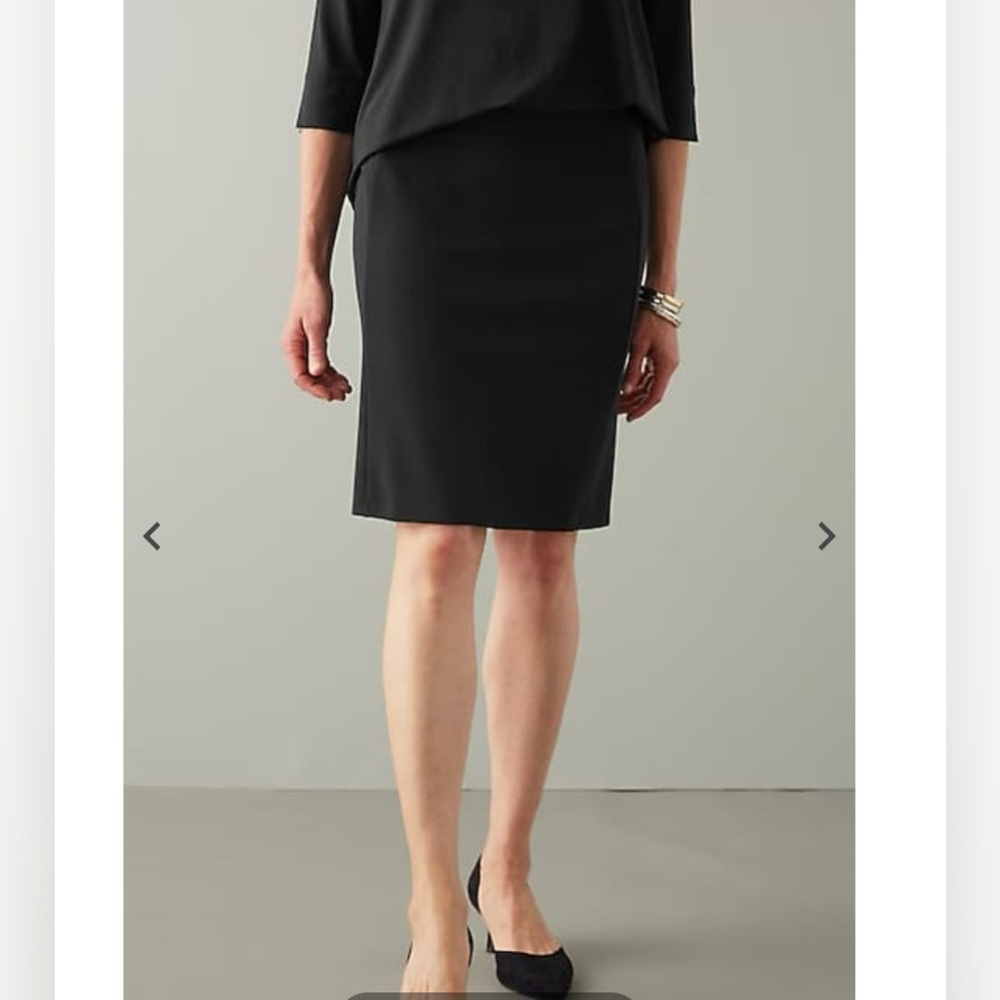 J. Jill Women’s Wearever Pencil Skirt, Elegant Black Skirt, XLP, Petite NWT